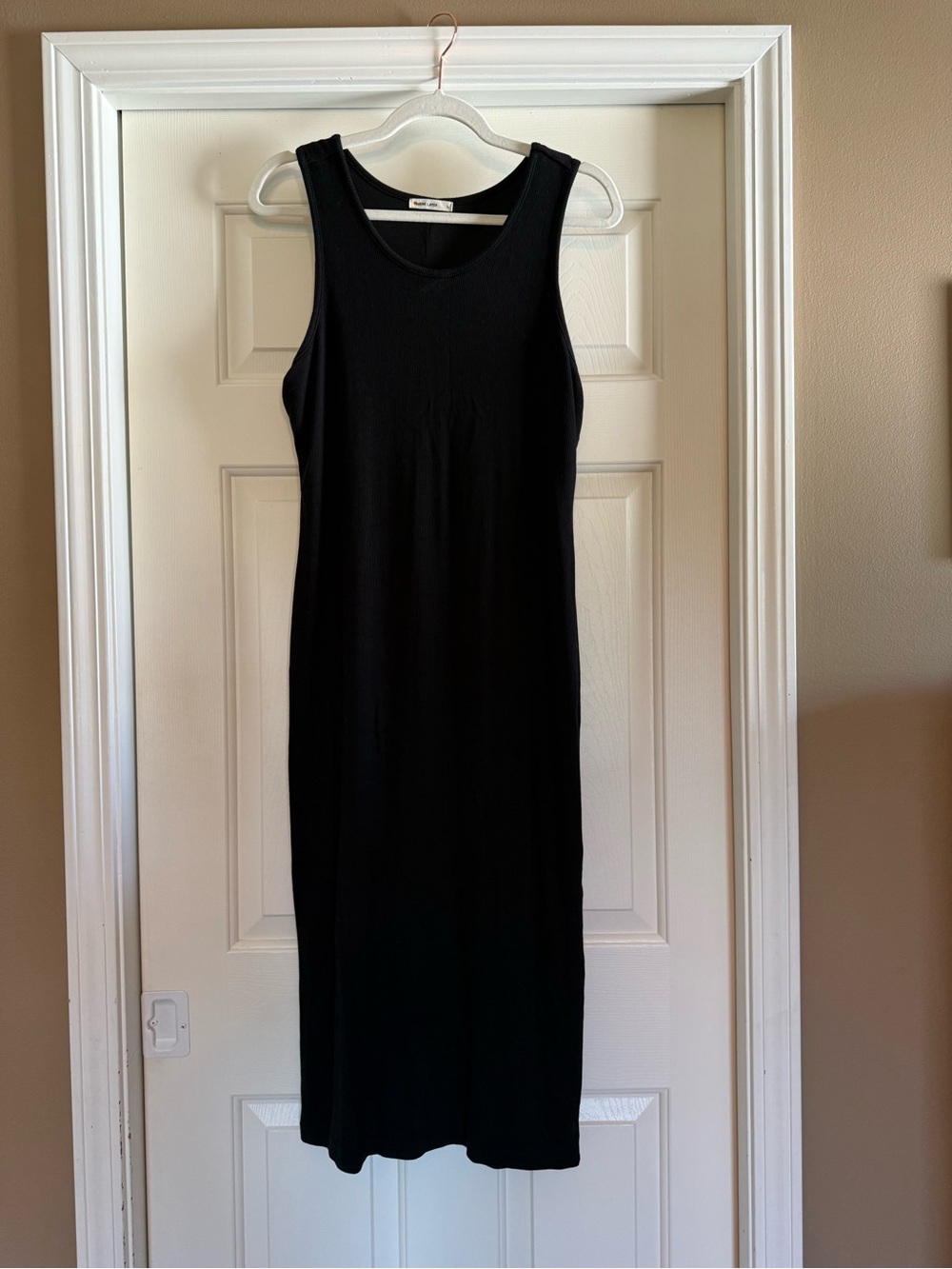 Marine Layer Black Midi Tank Dress